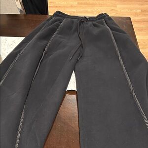 UGG Black Jogger Pants with Stitch Detail